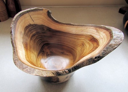 Laburnum vase by Pat Hughes